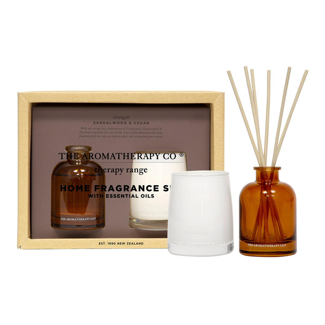 Candle and diffuser therapy set