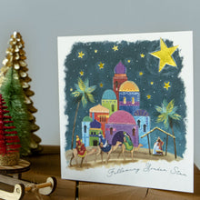 Load image into Gallery viewer, Kings Arriving With The Gifts Christmas Card (Pack of 10)
