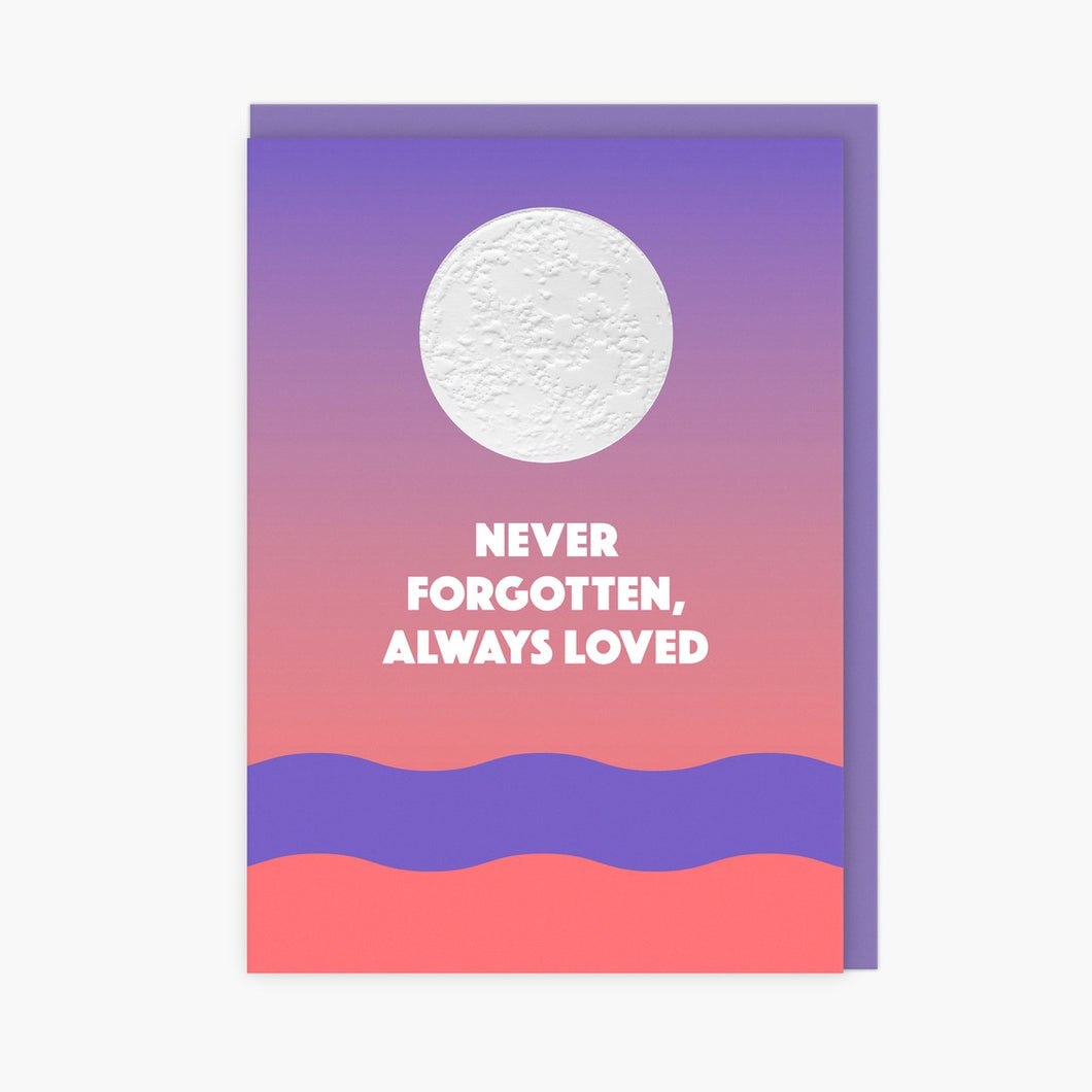 LoveLossDiscoballs greeting card - never forgotten always loved