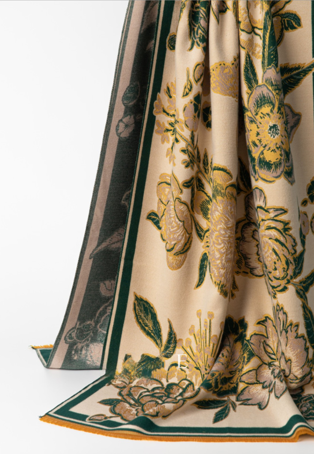Scarf - gold / green