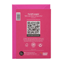 Load image into Gallery viewer, Say it with songs greeting card - girls just wanna have fun
