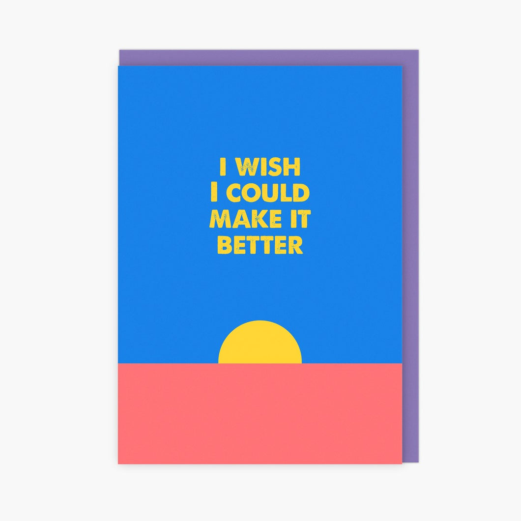 LoveLossDiscoballs greeting card - I wish I could make it better