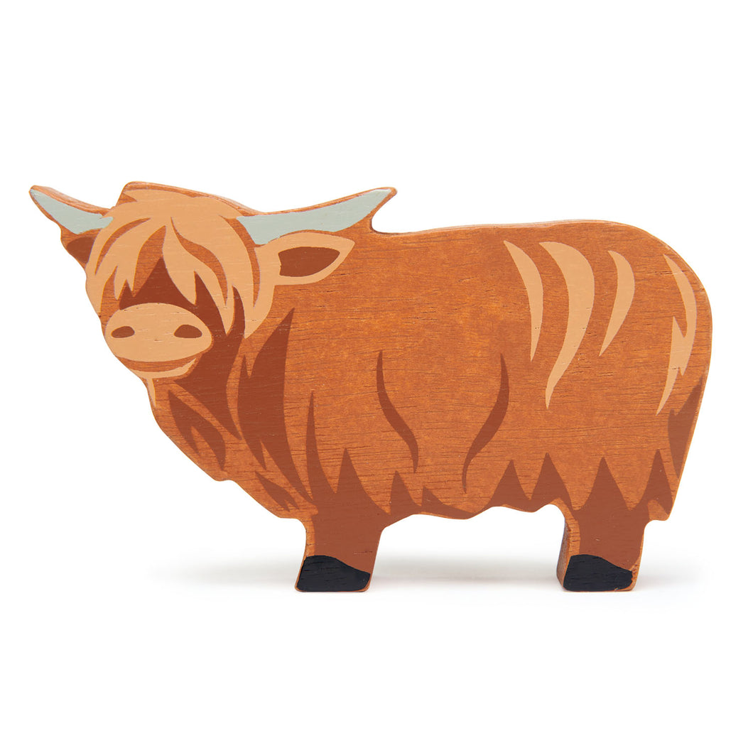Farmyard highland cow