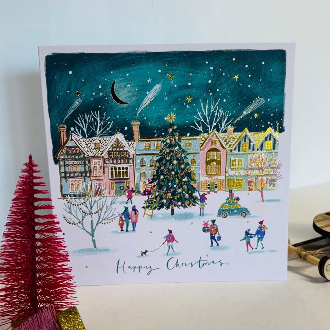 Christmas cards - in the town square