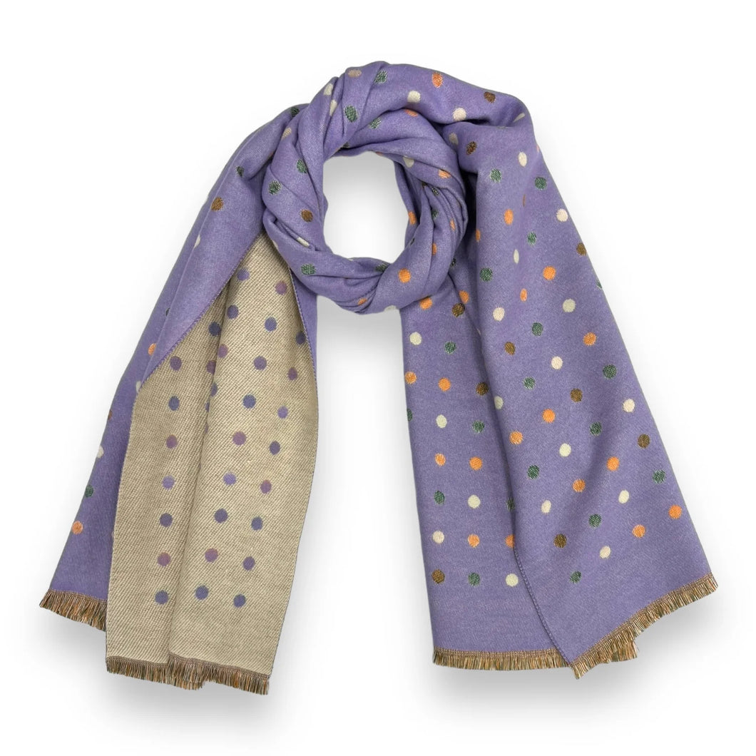 Multi dots winter scarf