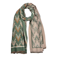 Load image into Gallery viewer, Reversible arrow design scarf
