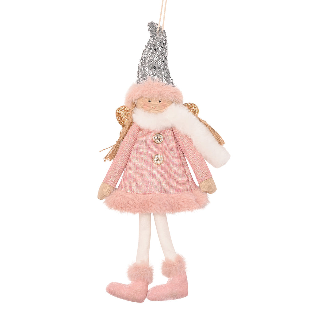 Angel hanging decoration - Ophelia - silver hat