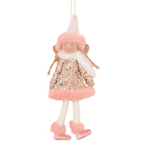 Load image into Gallery viewer, Angel hanging decoration - Celine - fluffy sequin
