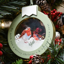 Load image into Gallery viewer, Robin hanging plaque - Merry Christmas
