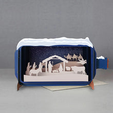 Load image into Gallery viewer, Christmas message in a bottle pop-up cards
