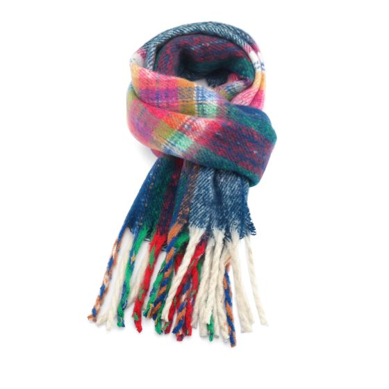 Tartan scarf - navy
