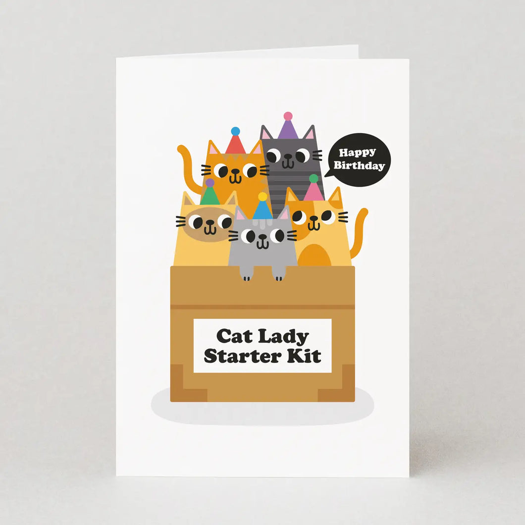 Studio Boketto - Cat Lady Starter Kit Birthday Card