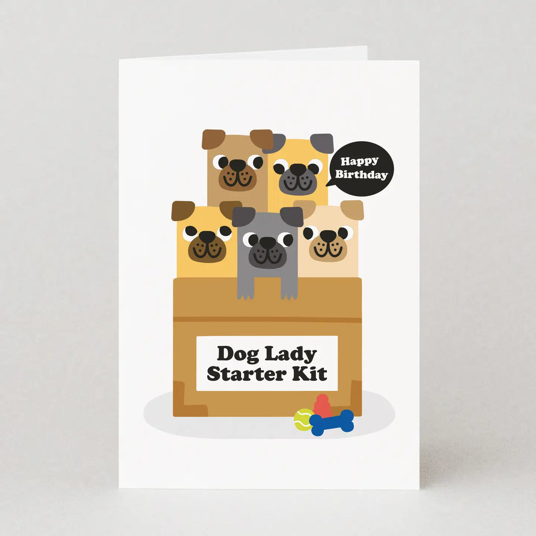 Studio Boketto - Dog Lady Starter Kit Birthday Card