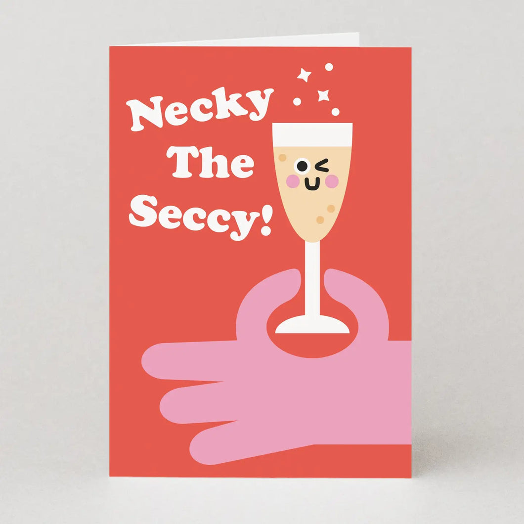 Studio Boketto - Necky The Seccy Prosecco Card