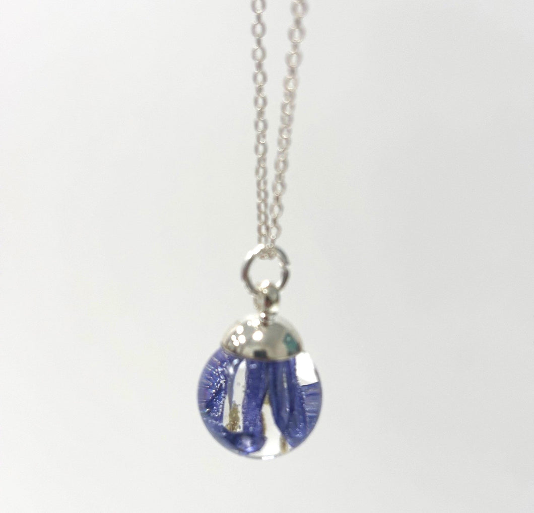 PPWH sterling silver Hospice garden flower pendants