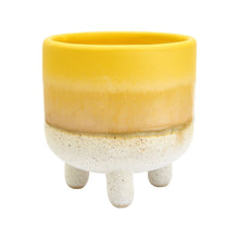 Load image into Gallery viewer, Mojave Glaze Yellow Mini Planter- Sass &amp; Belle
