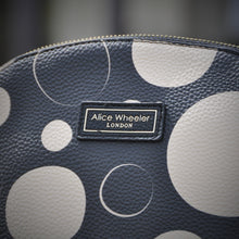 Load image into Gallery viewer, Luxury Black Spot Make Up Bag by Alice Wheeler
