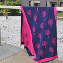Load image into Gallery viewer, Red Cuckoo Scarf- Navy and Hot Pink
