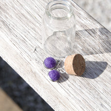 Load image into Gallery viewer, GIST Jewellery- purple felt earrings
