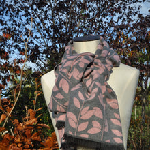 Load image into Gallery viewer, Red Cuckoo Dusty Pink and Grey reversible Scarf
