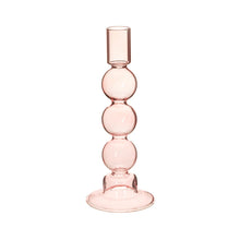Load image into Gallery viewer, Tall Pink Bubble Candle Holder- Sass &amp; Belle
