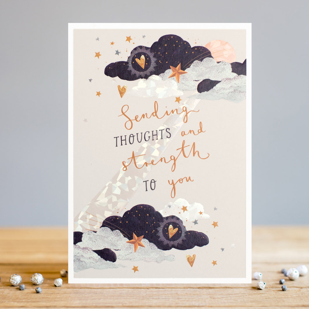 Louise Tiler Greetings Card - Sending Thoughts And Strength To You
